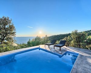 Bungalow for 4 sea view from terrace Golden Haven resort Murter Croatia